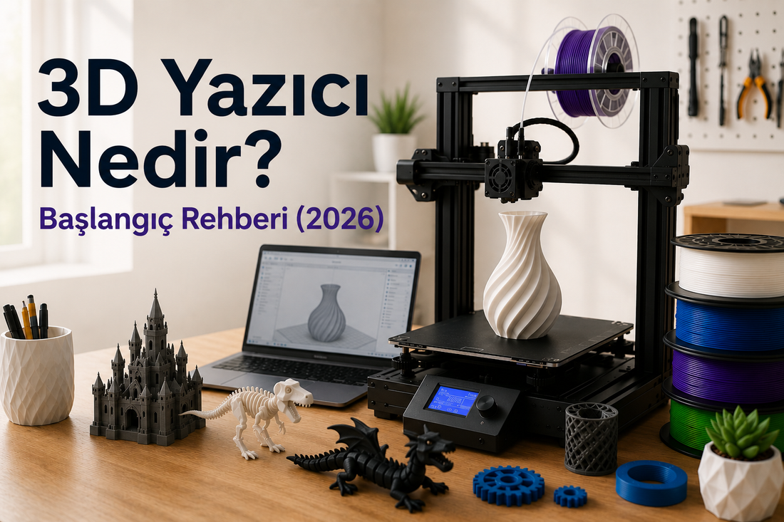 3D Yazıcı Nedir? Başlangıç Rehberi (2026)