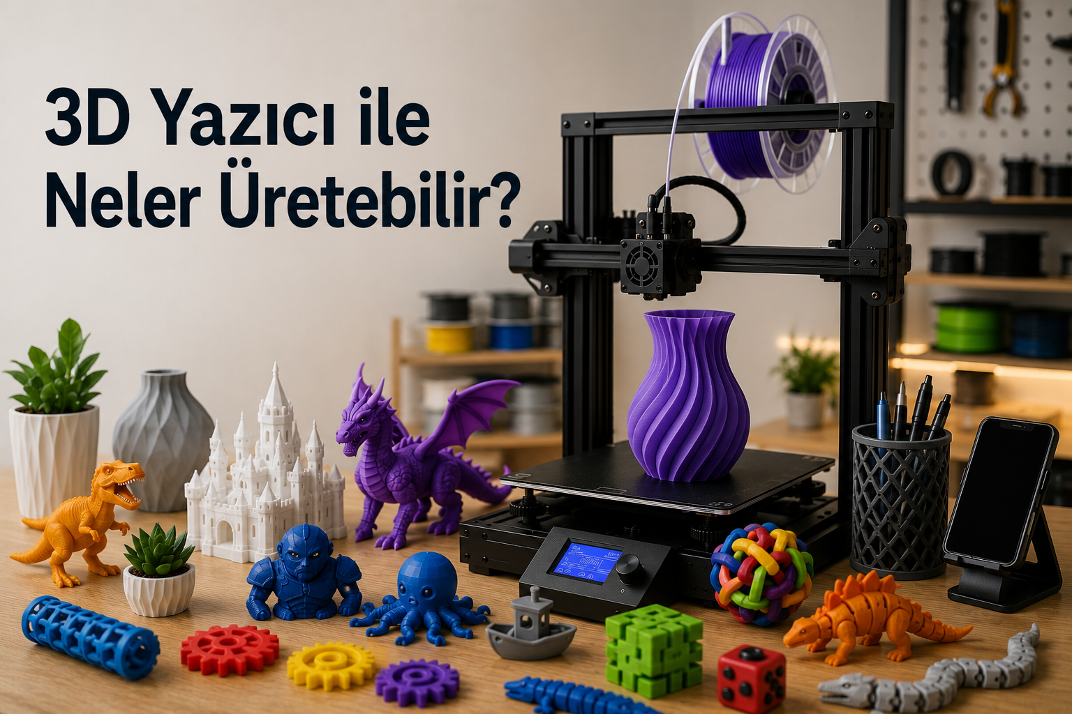 3D Yazıcı ile Neler Üretilebilir? Hayal Gücünüzün Sınırlarını Keşfedin